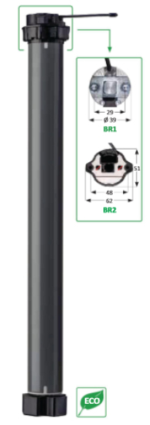 Selve 4131501 SE Pro 2/15 – Rohrmotor für Rollläden